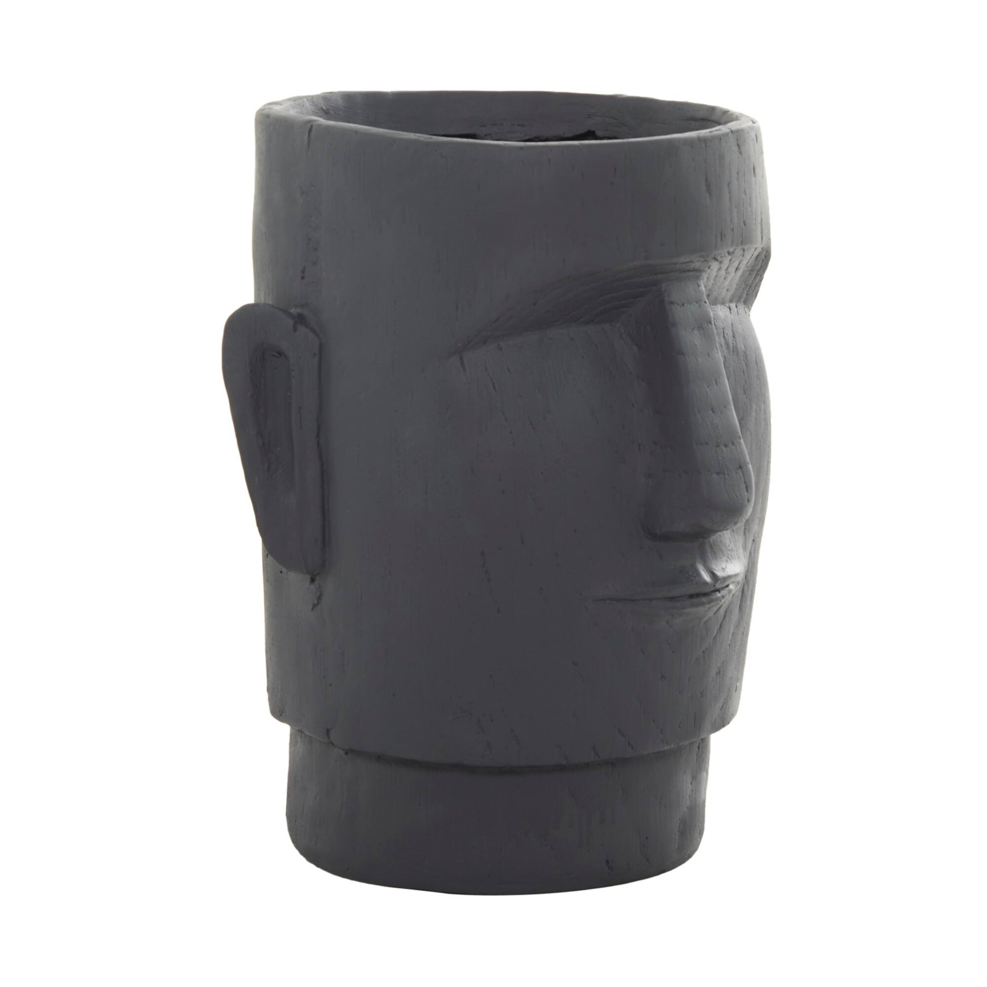 Grey Contemporary Planter, 13" x 14" x 18"